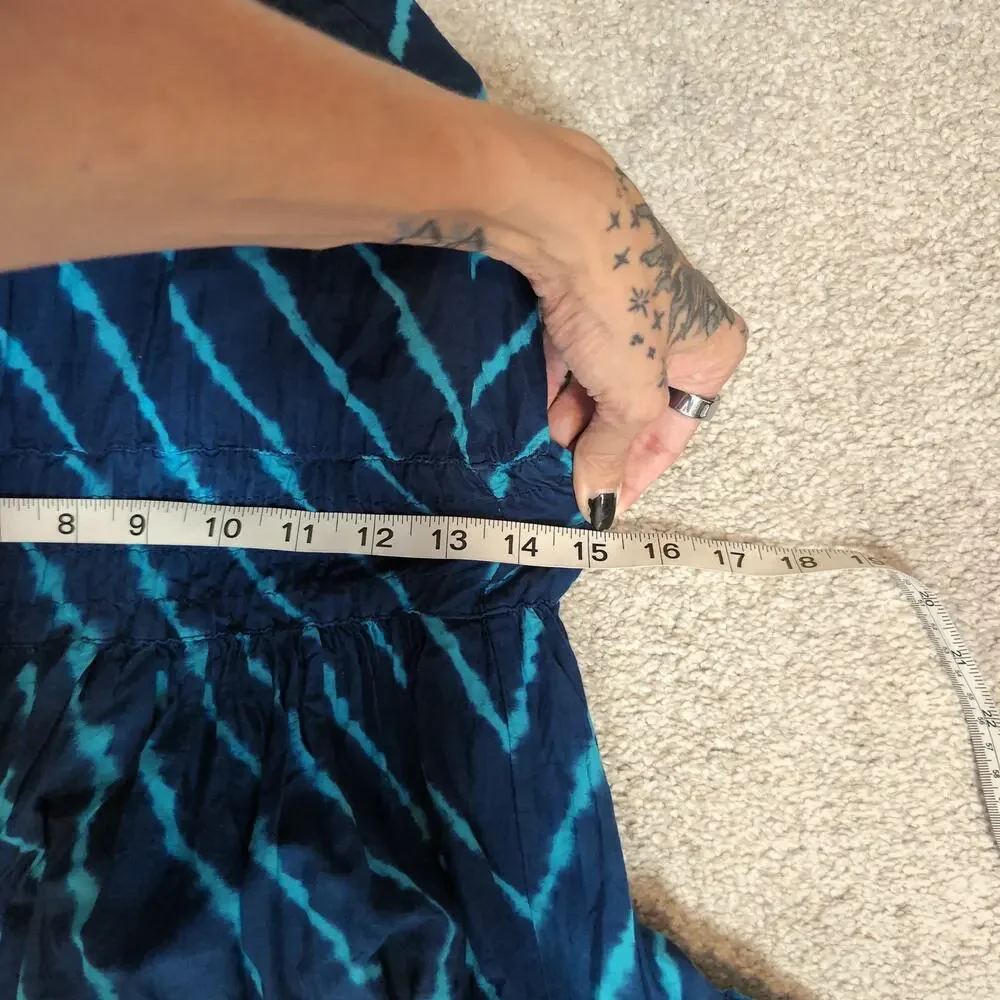 Striped Strapless Ruffle Mini Dress Vintage